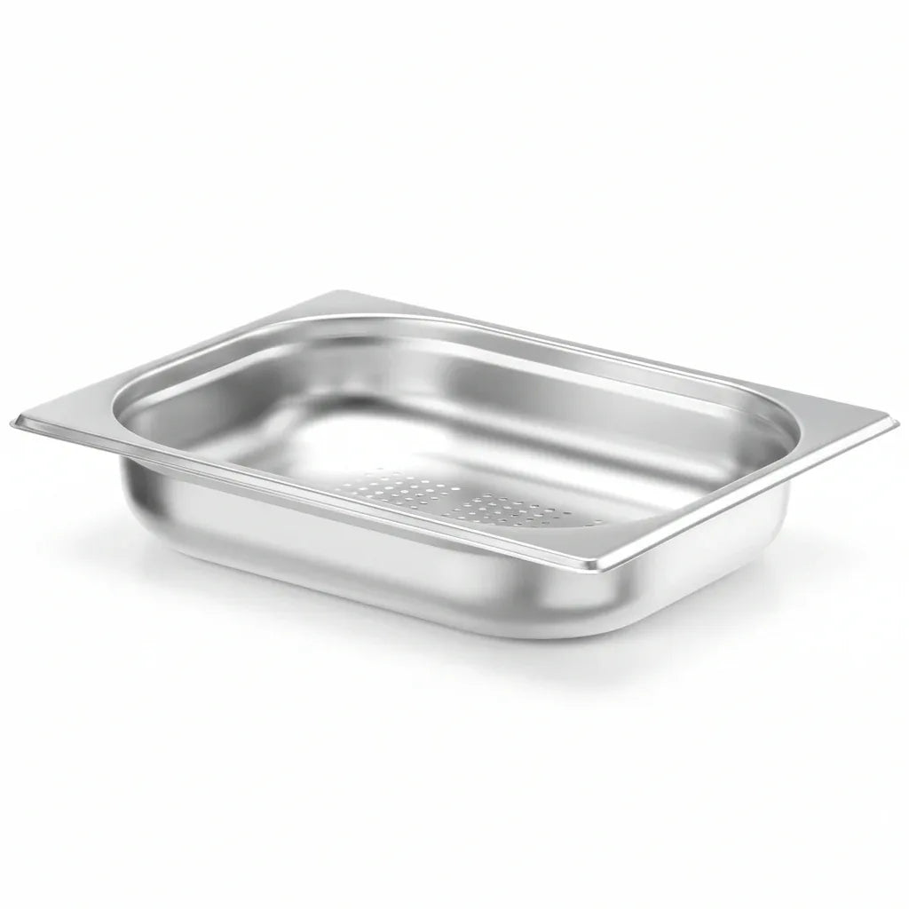 HENDI 807323 Perforated Gastronome Tray GN 1/2 Stainless Steel - Gomix Brands Outlet